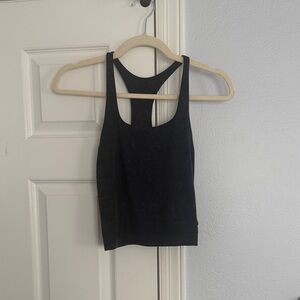 Free People Black Racerback Tank Top